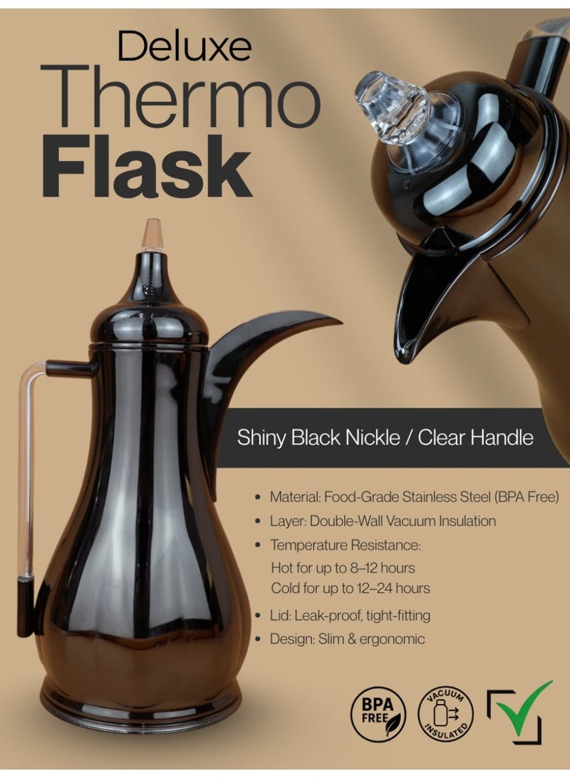 Raz طقم فاخر لقارورة القهوة والشاي - مصنوع من الفولاذ المقاوم للصدأ عالي الجودة بمقبض أنيق - Image 2